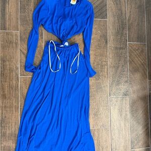 FARM Rio Blue Maxi Dress
